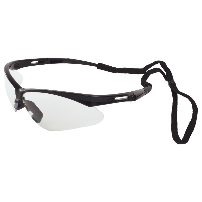 ERB Octane Clear Anti-Fog/Black Temples Safety Glasses