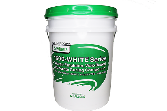 1600-WHITE Wax-Based Concrete Curing Compound