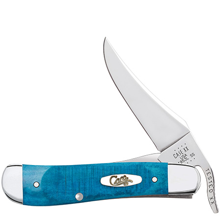 Caribbean Blue Bone - Sawcut Jig RussLock® Pocket Knife