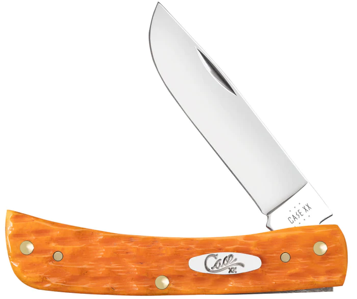 Peach Seed Jig Persimmon Orange Bone Sod Buster Jr® Pocket Knife