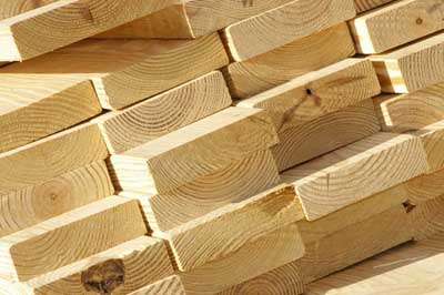 2in x 8in x 16ft #2 Spruce Lumber