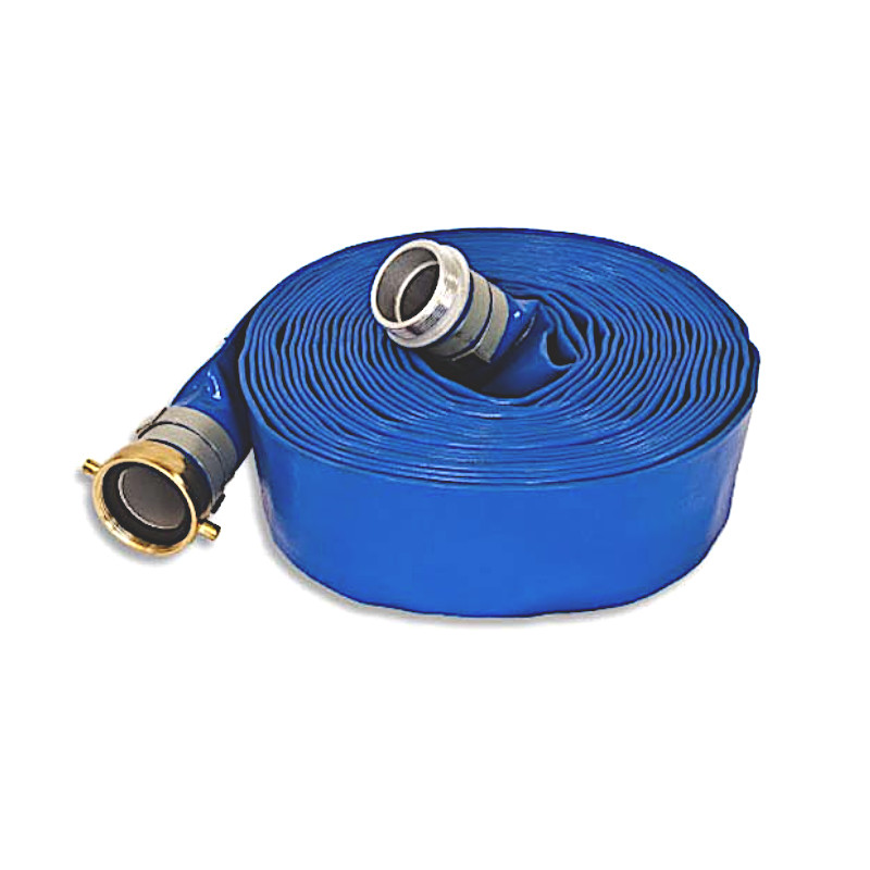 2in x 50ft Blue PVC Discharge Male x Female Threaded Hose