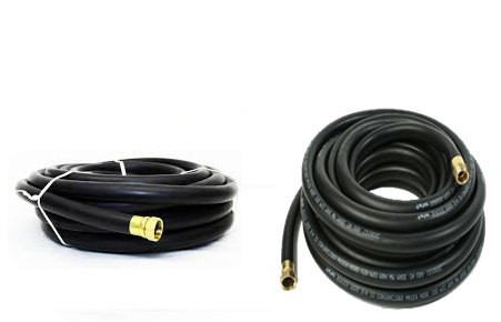 3/4in x 50ft HD Black Contractor Washdown Hose